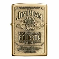 Zippo - Jim Beam Full Label Brass