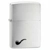 Zippo - Pipe Lighter Brushed Chrome -Gift Box Sales 409531 000 001