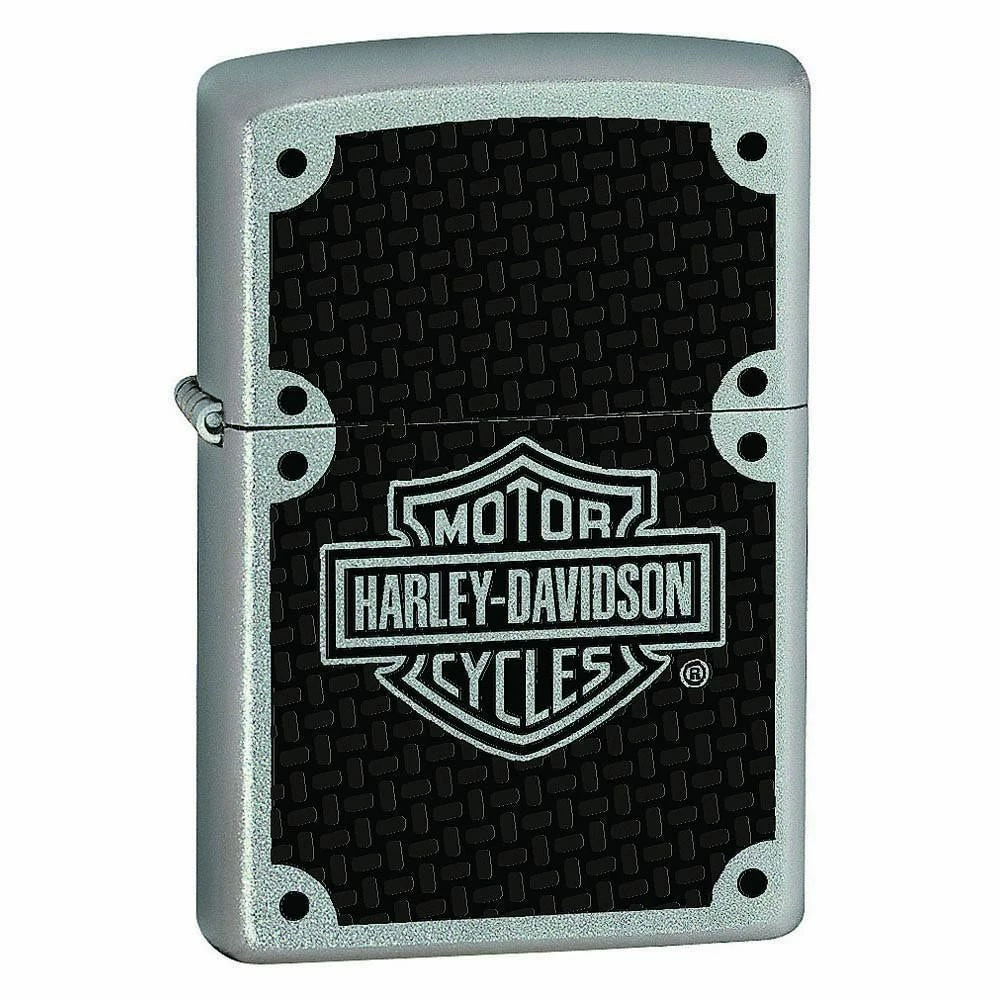 Zippo - Harley Davidson Carbon Fibre Satin 3 Zippo - Harley Davidson Carbon Fibre Satin