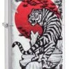 Zippo - Tiger Sun Brushed Chrome -Gift Box Sales 549532 000 001