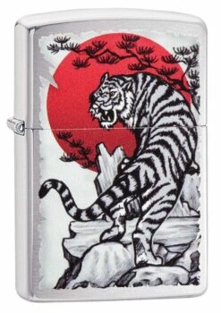 Zippo - Tiger Sun Brushed Chrome