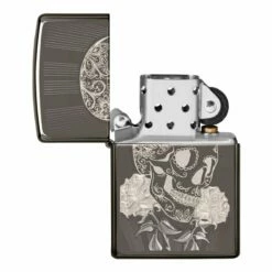 Zippo - Fancy Skull Etched -Gift Box Sales 549535 000 002