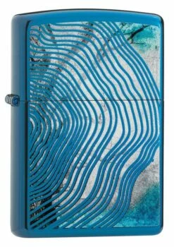 Zippo - Blue Ripples High Polish