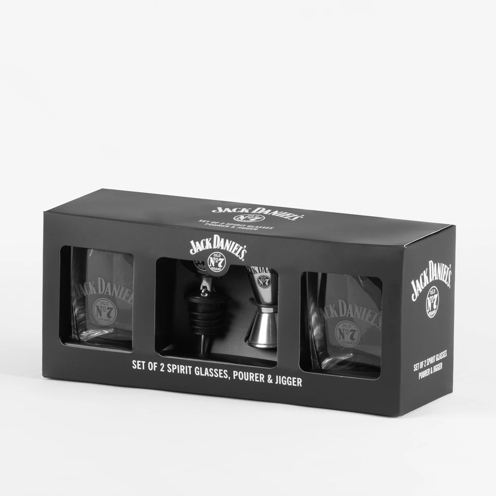 Jack Daniel's Pourer, Jigger & Glasses Set 6 Jack Daniel's Pourer, Jigger & Glasses Set - Image 4