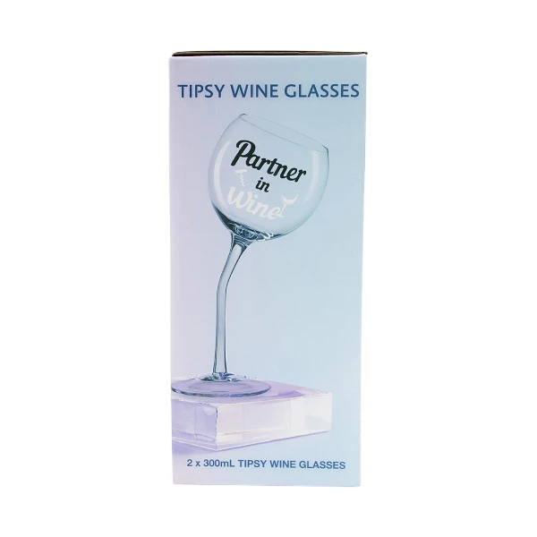 Tipsy Wine Glasses 2 Pk 5 Tipsy Wine Glasses 2 Pk - Image 3