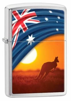 Zippo - Flag & Kangaroo Landscape