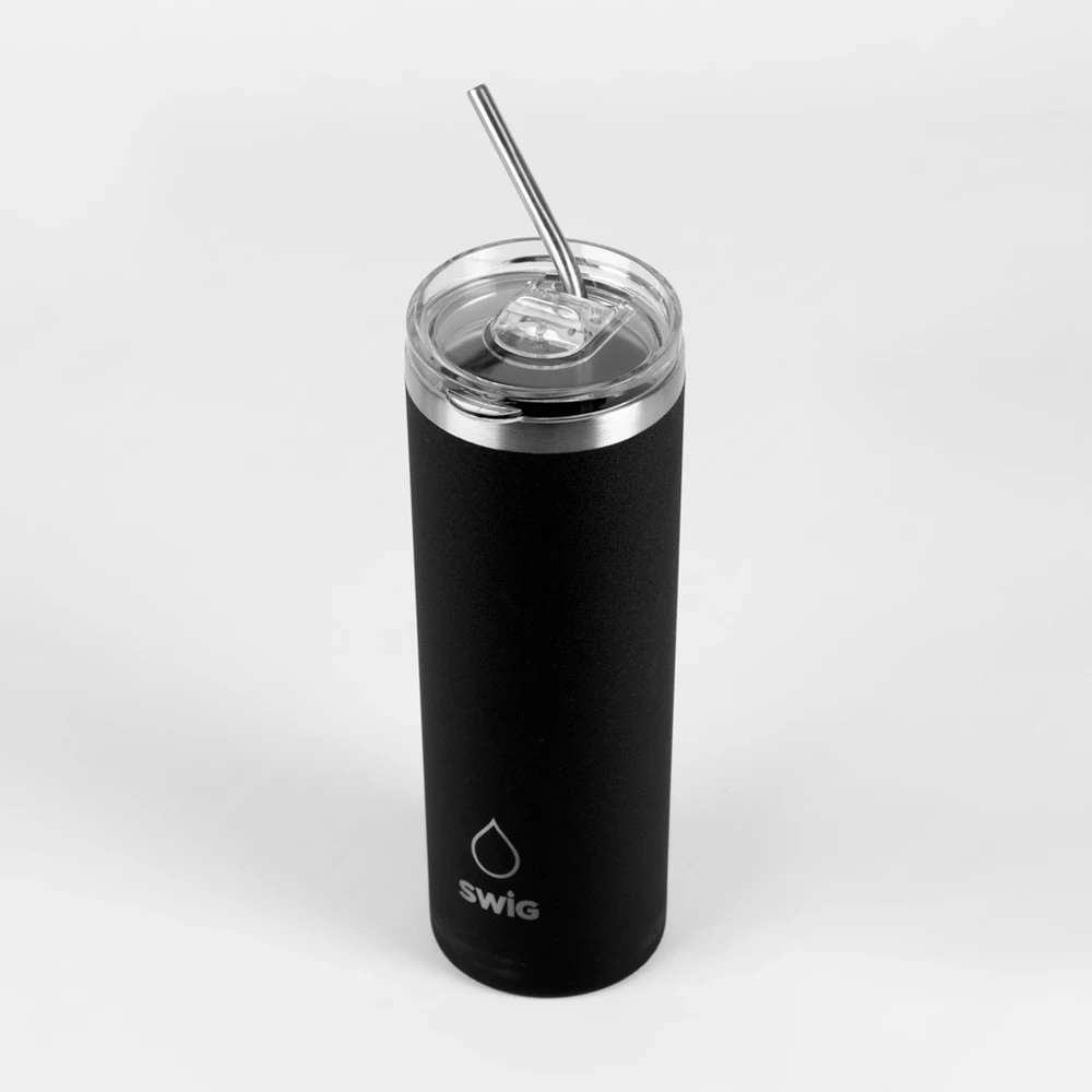 SWIG Skinny Tumbler Black Graphite 4 SWIG Skinny Tumbler Black Graphite - Image 2