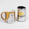 Bundy Metallic Gold Mug & Can Cooler