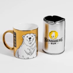 Bundy Metallic Gold Mug & Can Cooler
