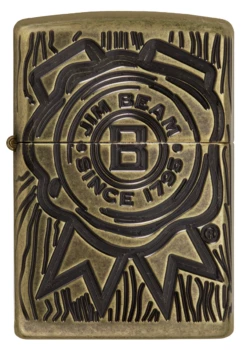 Zippo - Jim Beam Armour Antique Brass