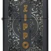 Zippo - Black Matte Zippo Design -Gift Box Sales 575486 000 001