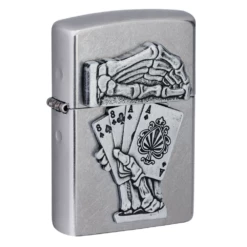 Zippo Lighter Dead Mans Hand Emblem