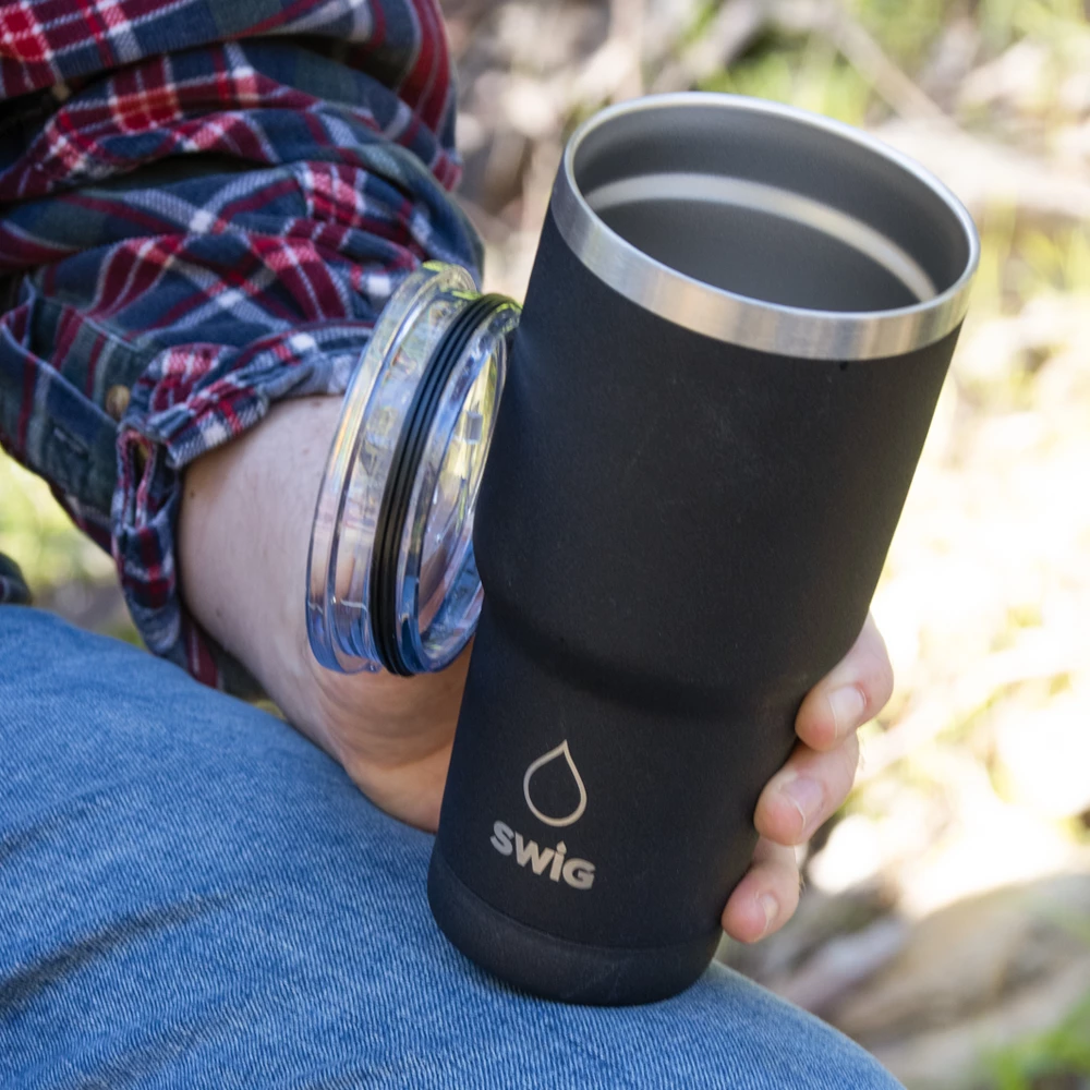 SWIG Tumbler Black Graphite 8 SWIG Tumbler Black Graphite - Image 6