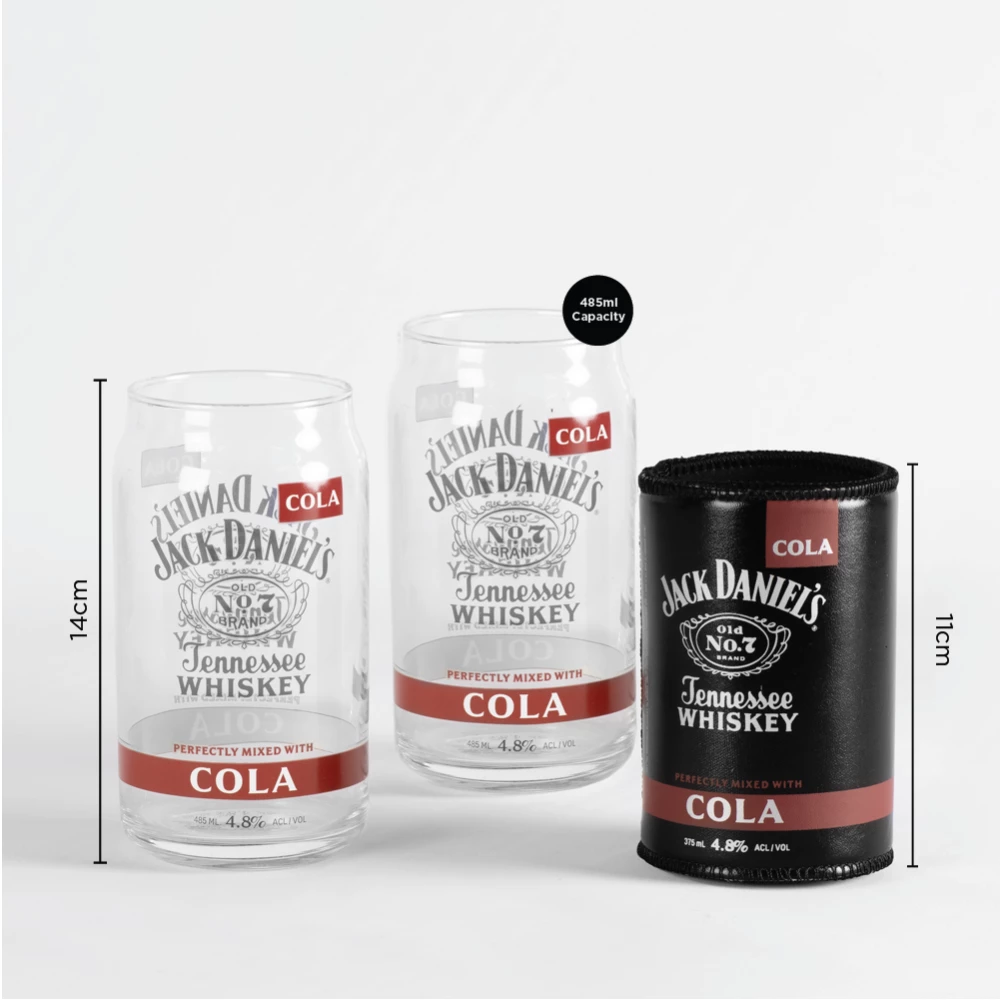 Jack Daniel's Set Of 2 Glasses With Cooler 6 Jack Daniel's Set Of 2 Glasses With Cooler - Image 4
