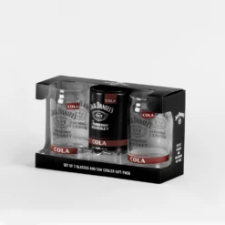 Jack Daniel's Set Of 2 Glasses With Cooler 12 Jack Daniel's Set Of 2 Glasses With Cooler -Gift Box Sales 579107 006