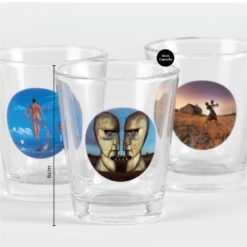 Pink Floyd Shot Glasses In Box Set Of 5 12 Pink Floyd Shot Glasses In Box Set Of 5 -Gift Box Sales 579165 005