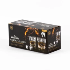 Refined Gifts The Whiskey Iceberg Glasses Pack Of 2 -Gift Box Sales 579276 006