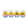 Ombre Wine Glasses Stemless Pack Of 4 -Gift Box Sales 580390 000 003