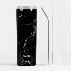 SWIG Skinny Tumbler Black Marble -Gift Box Sales 580441 001