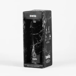 SWIG Skinny Tumbler Black Marble -Gift Box Sales 580441 006 1