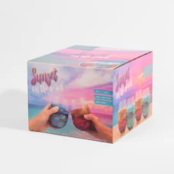 Stemless Wine Glasses Marble Set Of 4 -Gift Box Sales 580587 004