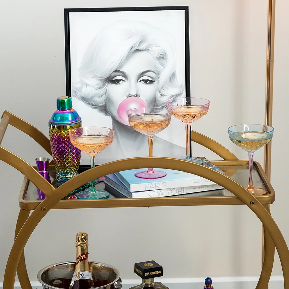 Refined Gifts Champagne Coupe Coloured Pack Of 4 7 Refined Gifts Champagne Coupe Coloured Pack Of 4 - Image 5