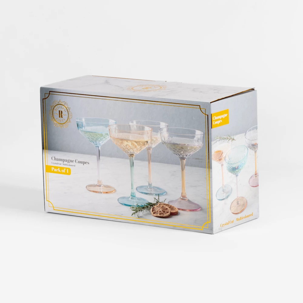 Refined Gifts Champagne Coupe Coloured Pack Of 4 8 Refined Gifts Champagne Coupe Coloured Pack Of 4 - Image 6