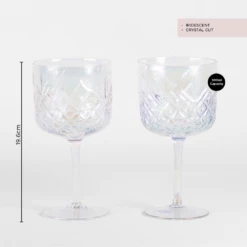Refined Gifts G&T Crystal Cut Iridescent Glasses -Gift Box Sales 581019 005 1