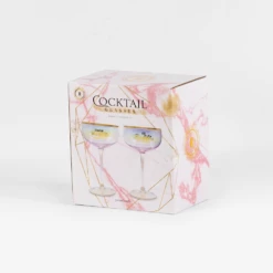 Refined Gifts Cocktail Glasses Iridescent Set Of 2 -Gift Box Sales 581021 006 1