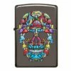 Zippo - Black Ice Coloured Skull -Gift Box Sales 581370 91135