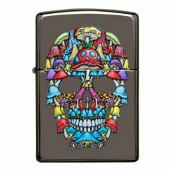 Zippo - Black Ice Coloured Skull