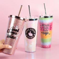 Glitter Sipper Cup This Isnt Water Rose Gold -Gift Box Sales 581648 003 h