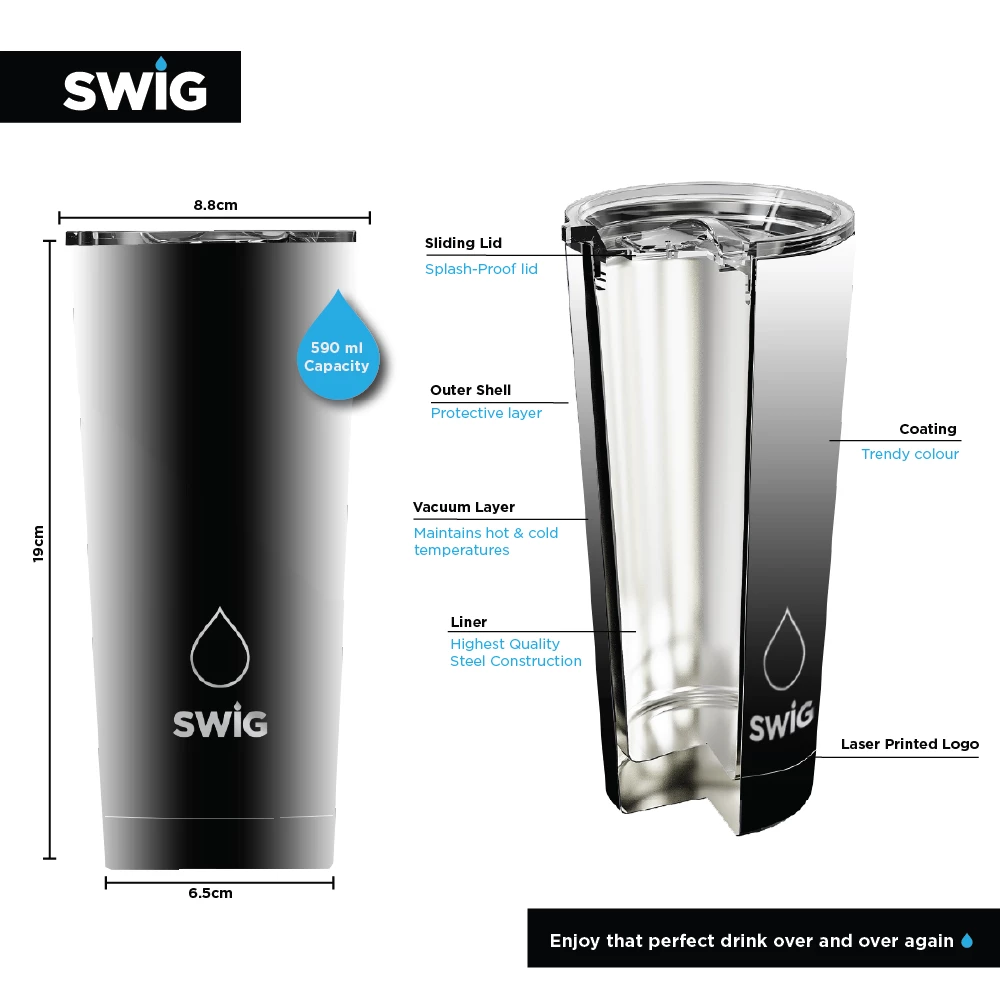 SWIG Tumbler Blue Bondi 7 SWIG Tumbler Blue Bondi - Image 5