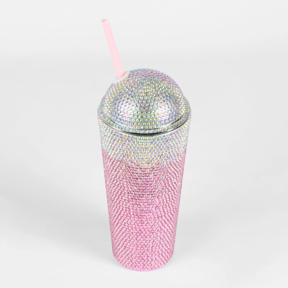 Glitter Bedazzle Cup Pink Ombre 3 Glitter Bedazzle Cup Pink Ombre - Image 2
