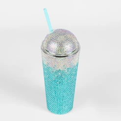 Glitter Bedazzle Cup Blue Ombre