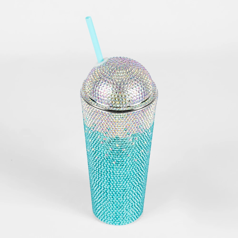 Glitter Bedazzle Cup Blue Ombre 3 Glitter Bedazzle Cup Blue Ombre