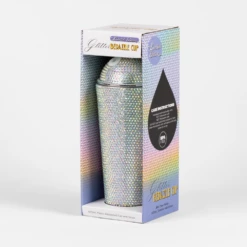 Glitter Bedazzle Cup Silver Iridescent -Gift Box Sales 582121 006 1