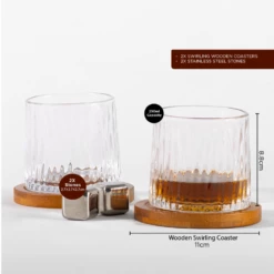 Refined Gifts Whiskey Swirling Glasses 11 Refined Gifts Whiskey Swirling Glasses -Gift Box Sales 582217 005