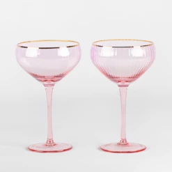 Refined Gifts Coupe Glasses Pack Of 2