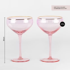 Refined Gifts Coupe Glasses Pack Of 2 -Gift Box Sales 582329 005