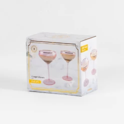 Refined Gifts Coupe Glasses Pack Of 2 -Gift Box Sales 582329 006 1