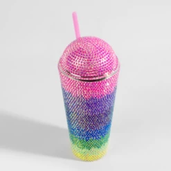 Gift Box Sales 52 Swig Bedazzle Cup W Straw Multi Rainbow 670mL