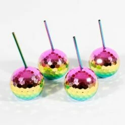 Disco Ball Multicoloured Party Cups