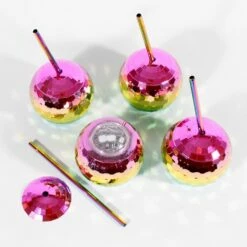 Disco Ball Multicoloured Party Cups -Gift Box Sales 590798 003 h
