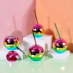 Disco Ball Multicoloured Party Cups -Gift Box Sales 590798 004
