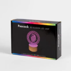 3D Light Mandala Peacock W 7 Colours -Gift Box Sales 590855 005