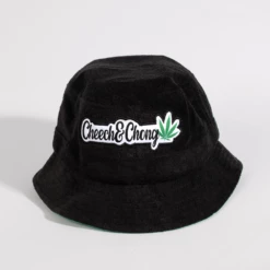 Black Cheech And Chong Towelling Bucket Hat W Logo