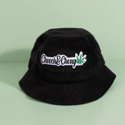 Black Cheech And Chong Towelling Bucket Hat W Logo 9 Black Cheech And Chong Towelling Bucket Hat W Logo -Gift Box Sales 590866 004