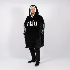 Gift Box Sales 36 Htfu Black Oversized Blanket Hoodie