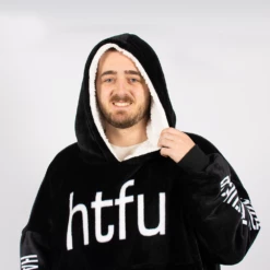 Htfu Black Oversized Blanket Hoodie -Gift Box Sales 590896 003 h 1 1